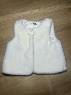 Baby B'gosh Cream Faux Fur Vest for Kids
